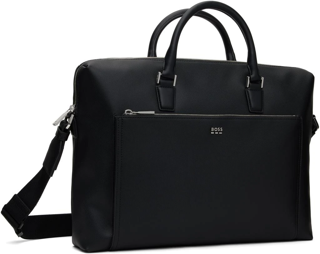 Hugo Boss Black Grained Faux-Leather Briefcase 2