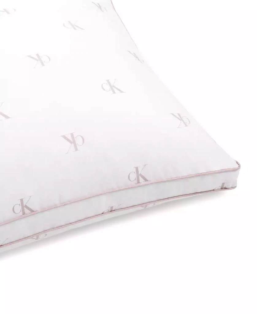 Calvin Klein Monogram Logo Density Collection Cotton Pillow, Standard/Queen 3