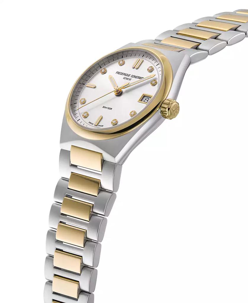 Frederique Constant Women's Swiss Highlife Diamond (1/20 ct. t.w.) Two-Tone Stainless Steel Bracelet Watch 31mm