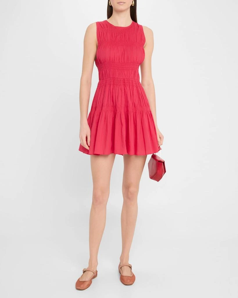 Apiece Apart Fabiana Sleeveless Shirred Mini Dress 2