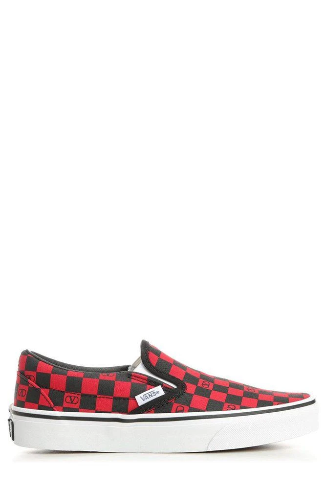 Valentino Valentino X Vans Checkerboard Printed Slip-On Sneakers