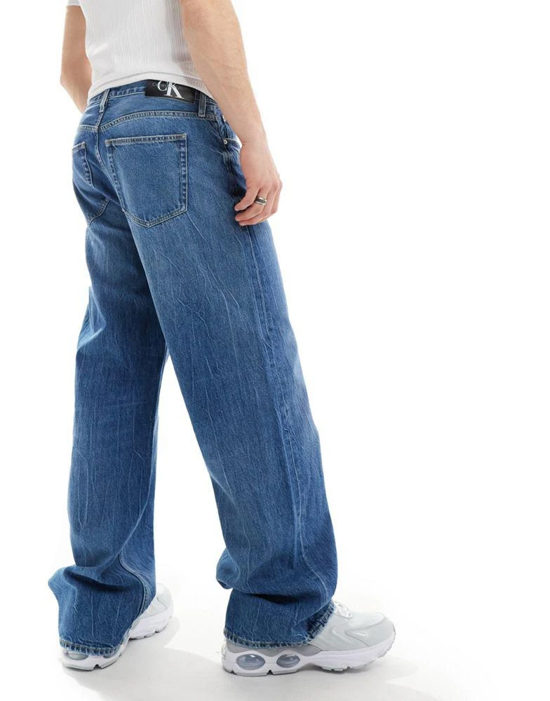 Calvin Klein Calvin Klein Jeans loose straight jeans in dark wash 5