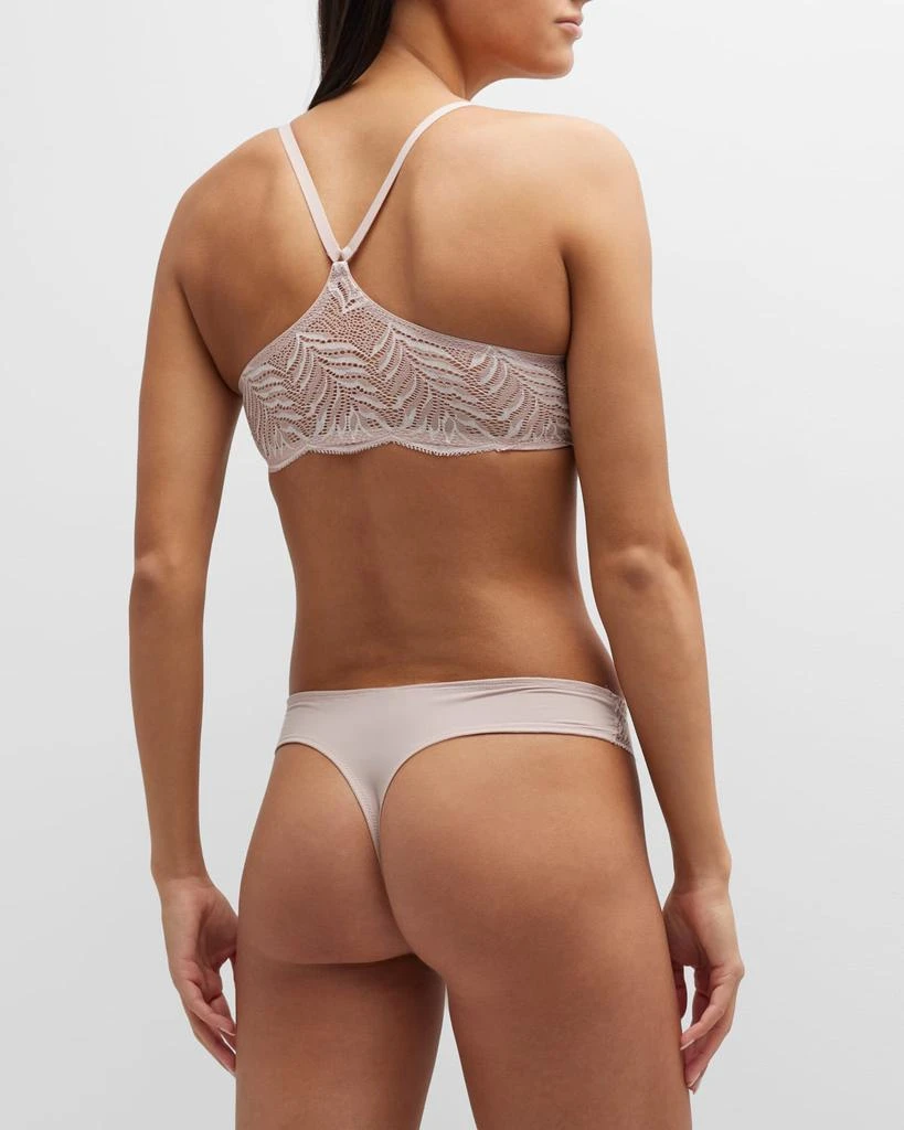 Natori Lush Lace-Back Front-Closure Contour Bra 4
