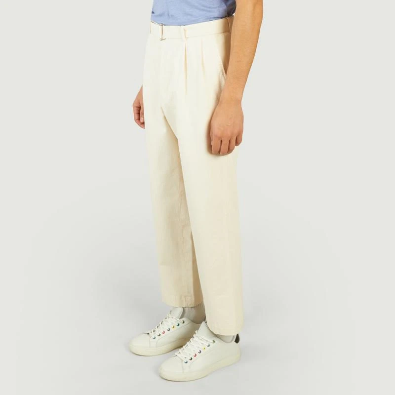 Officine Générale Luigi organic cotton twill chino pants Ecru OFFICINE GÉNÉRALE 2