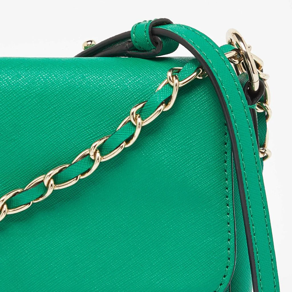 DKNY DKNY Green Leather Bryant Flap Crossbody Bag 5