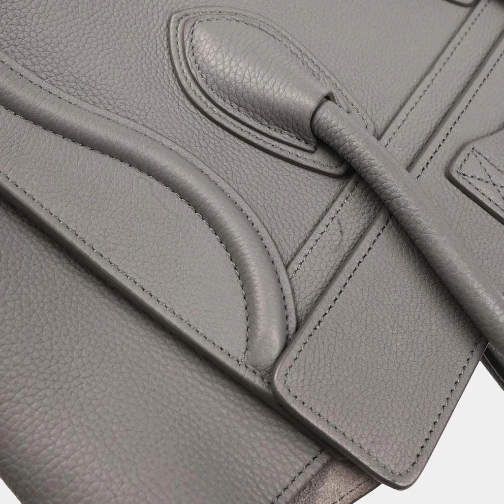 Celine Celine Gray Leather Micro Luggage Tote Bag 4
