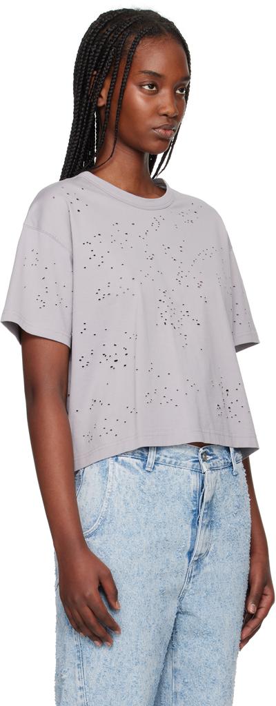mfpen Gray Destroyed T-shirt
