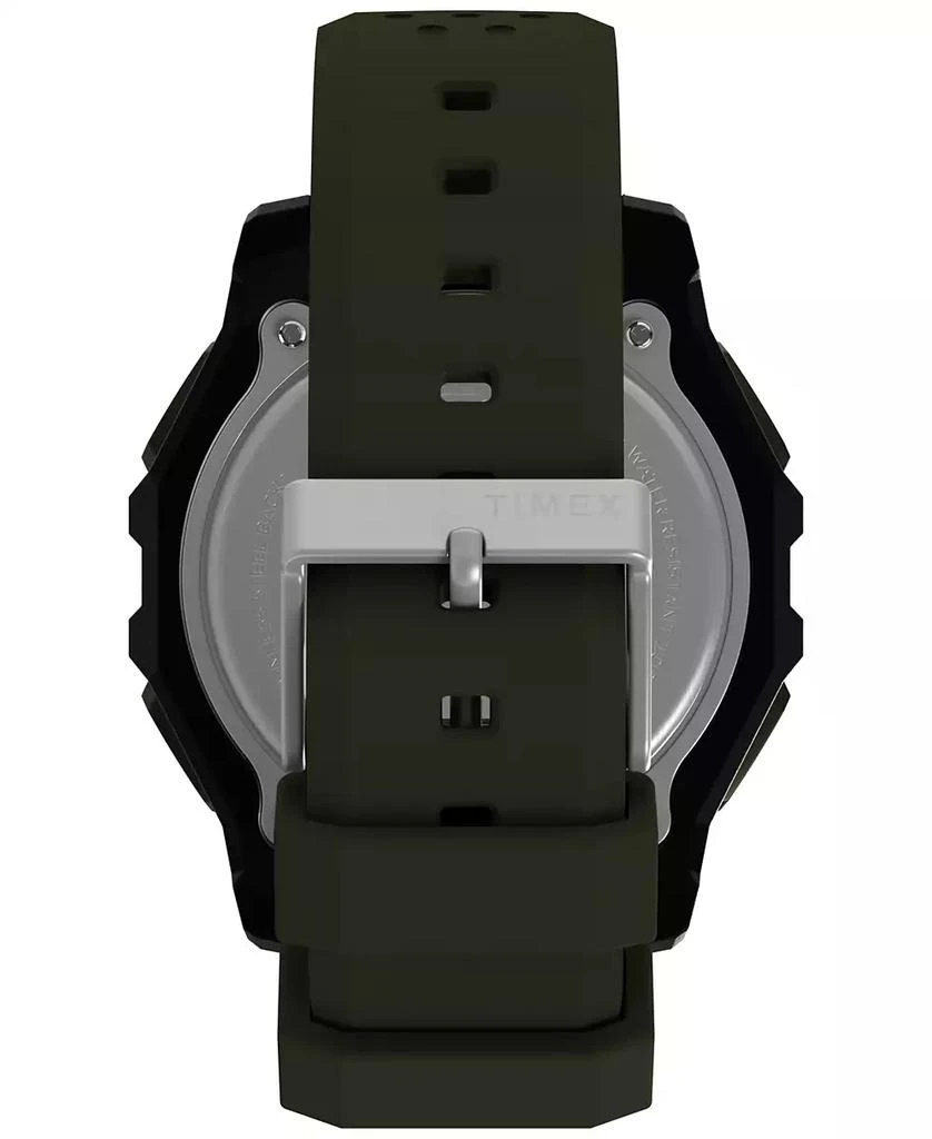 Timex Men's Chronograph Green Silicone Watch, 49mm 3