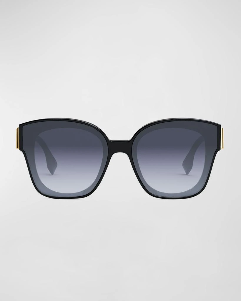 Fendi Oversized F Logo Acetate Cat-Eye Sunglasses 5