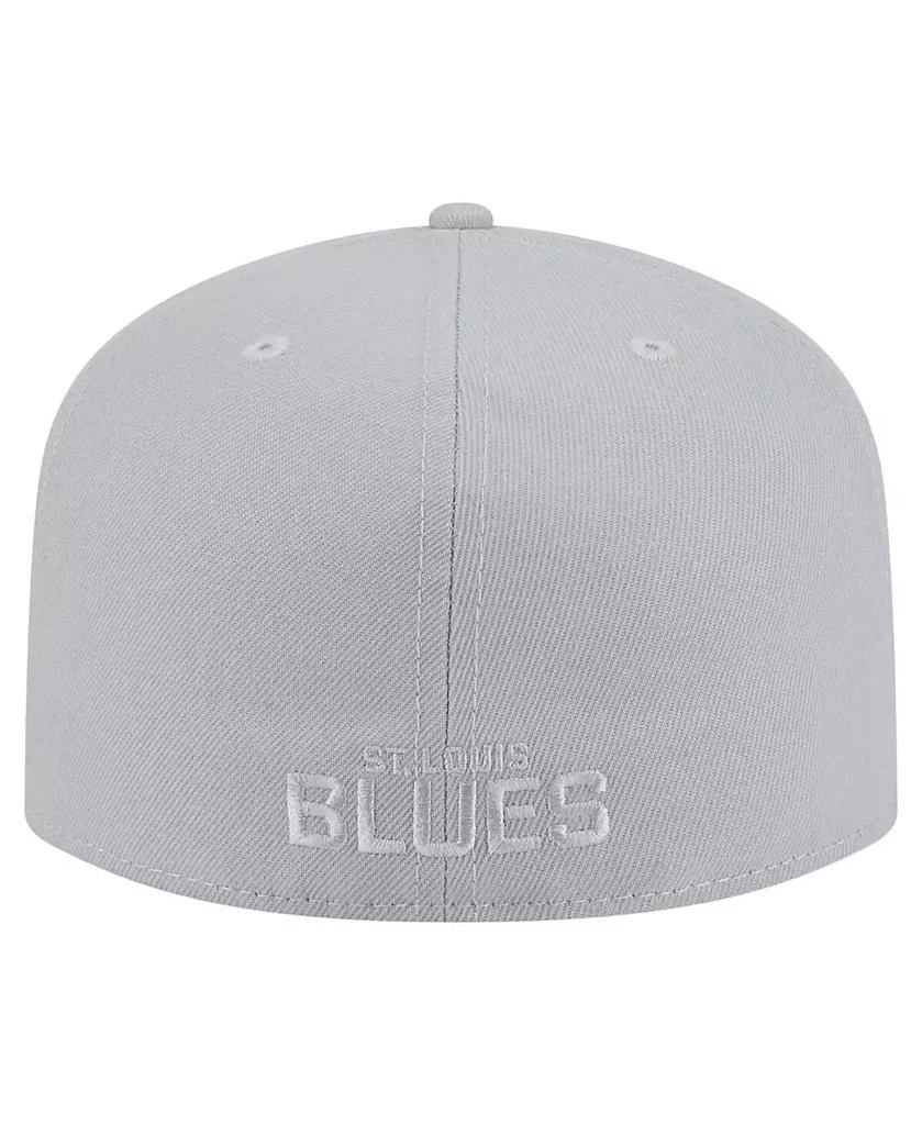 New Era Men's Gray St. Louis Blues Color Pack A-Frame 59FIFTY Fitted Hat 4