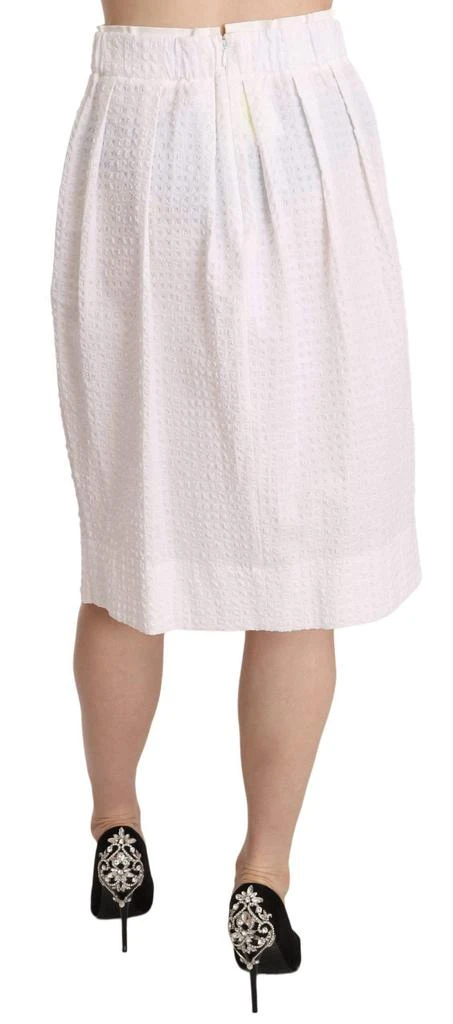 L'AUTRE CHOSE L'Autre Chose  Jacquard Plain Weave Stretch Midi Skirt 3