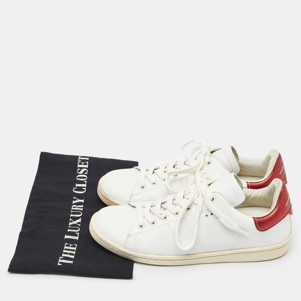 Isabel Marant Isabel Marant White Leather Etoile Bart Low-Top Sneakers Size 39 9