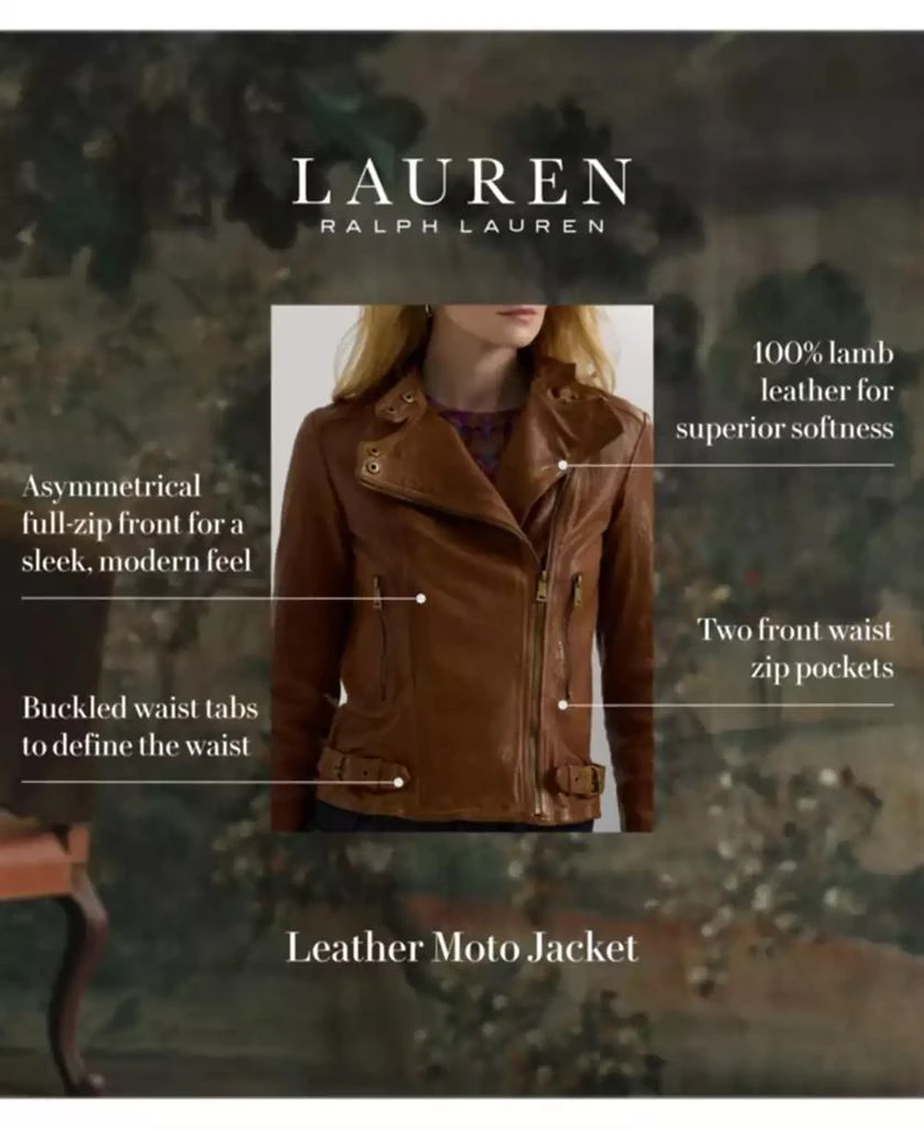 Lauren Ralph Lauren Tumbled-Leather Jacket 7