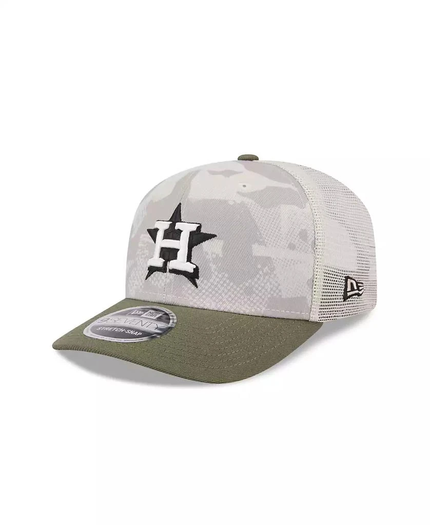 New Era Men's Light Beige/Olive Houston Astros 2025 Armed Forces Day 9SEVENTY Adjustable Hat 1