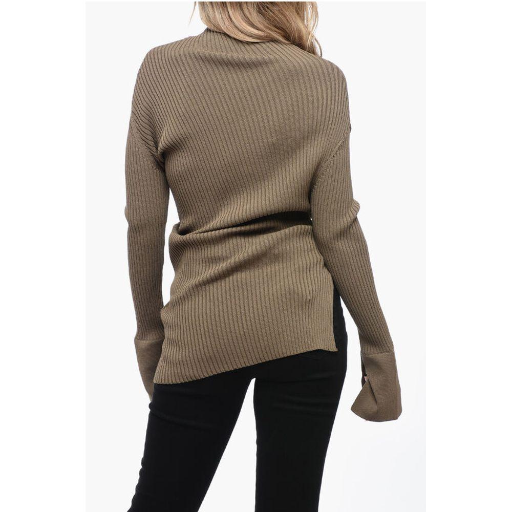 Eudon Choi Assimetric Ribbed Women's Sweater