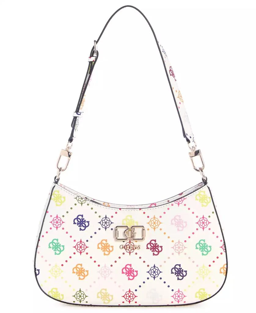 GUESS Emelie Logo Top Zip Small Shoulder Bag