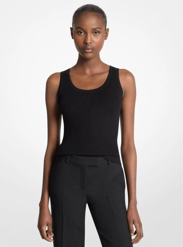 Michael Kors Bette Cashmere Scoopneck Tank Top 1