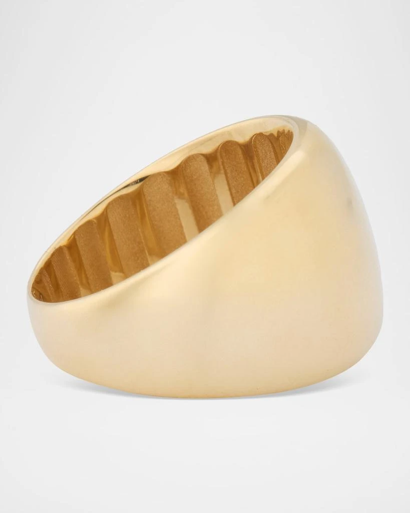 LANA 14K Yellow Gold Curved Bubble Ring 4