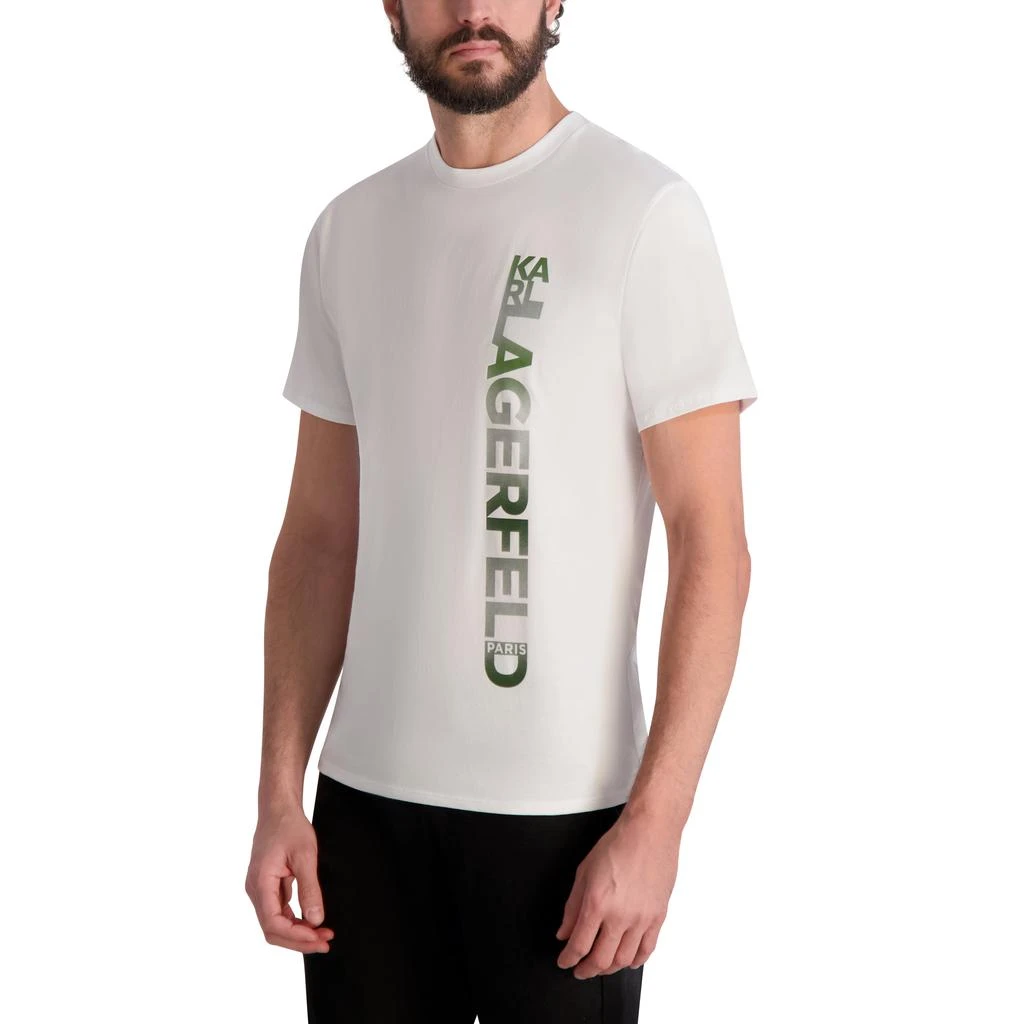 Karl Lagerfeld Paris VERTICAL METALLIC LOGO T-SHIRT 3