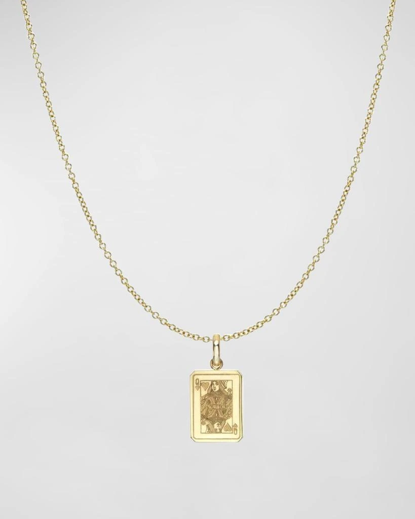 Zoe Lev 14K Gold Queen of Hearts Pendant Necklace