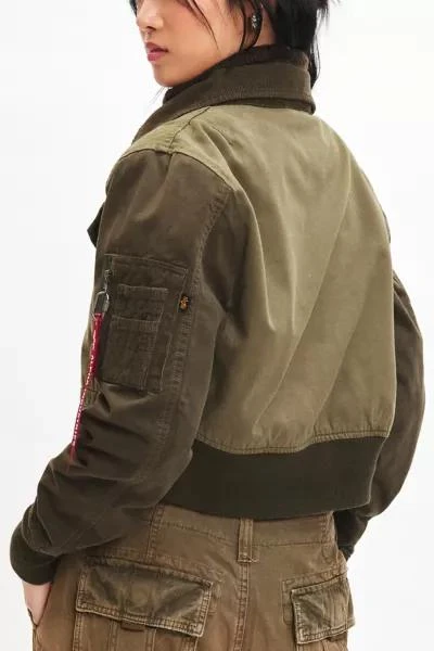 Alpha Industries Alpha Industries Cropped Canvas Bomber Jacket 4