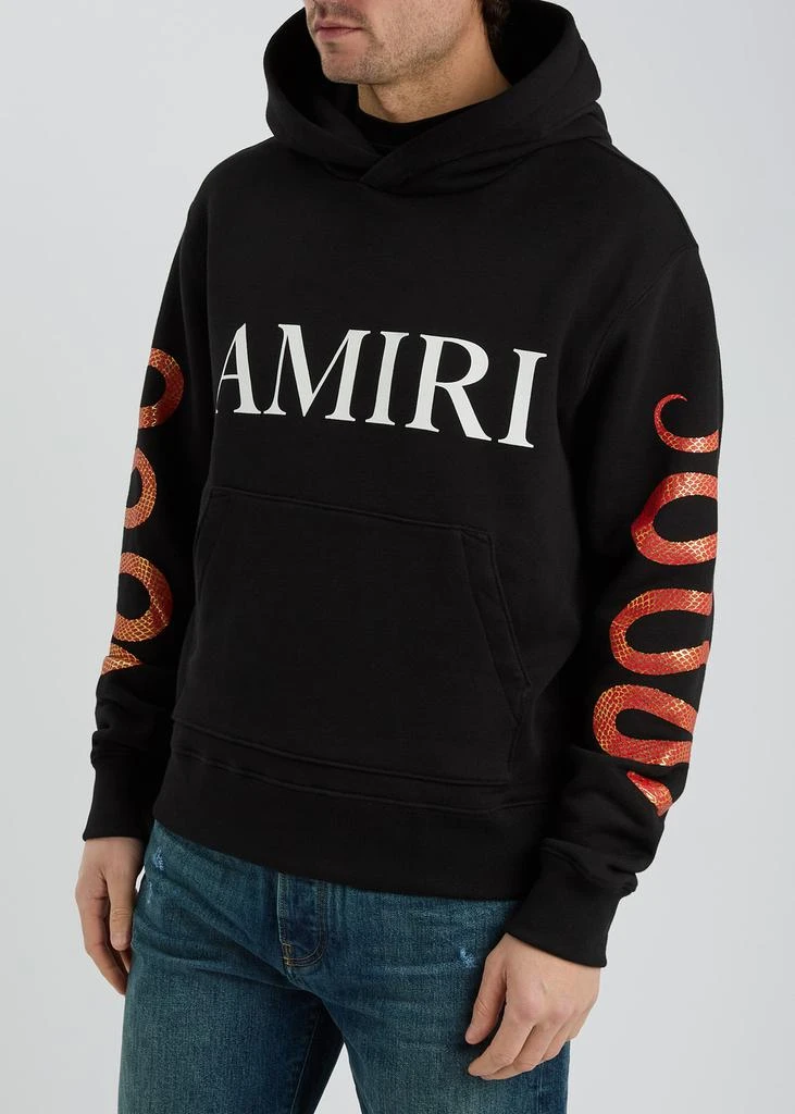 AMIRI Snake hooded cotton sweatshirt 2