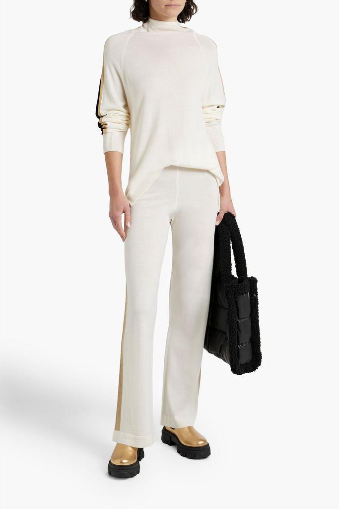WE NORWEGIANS Geilo striped merino wool track pants