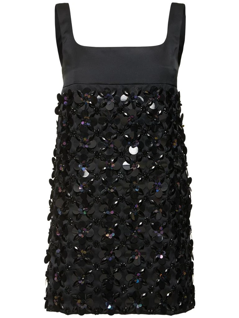 DES PHEMMES Embellished Duchesse Mini Dress 1