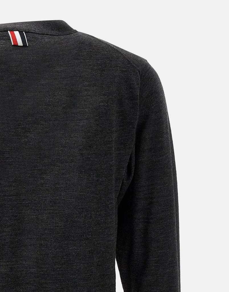 Thom Browne "Classic V-Neck Cardigan In Fine Merino Wool" 5