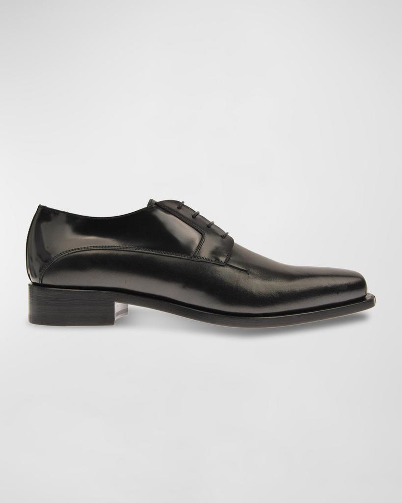 Costume National Men's Square Toe Leather Oxfords