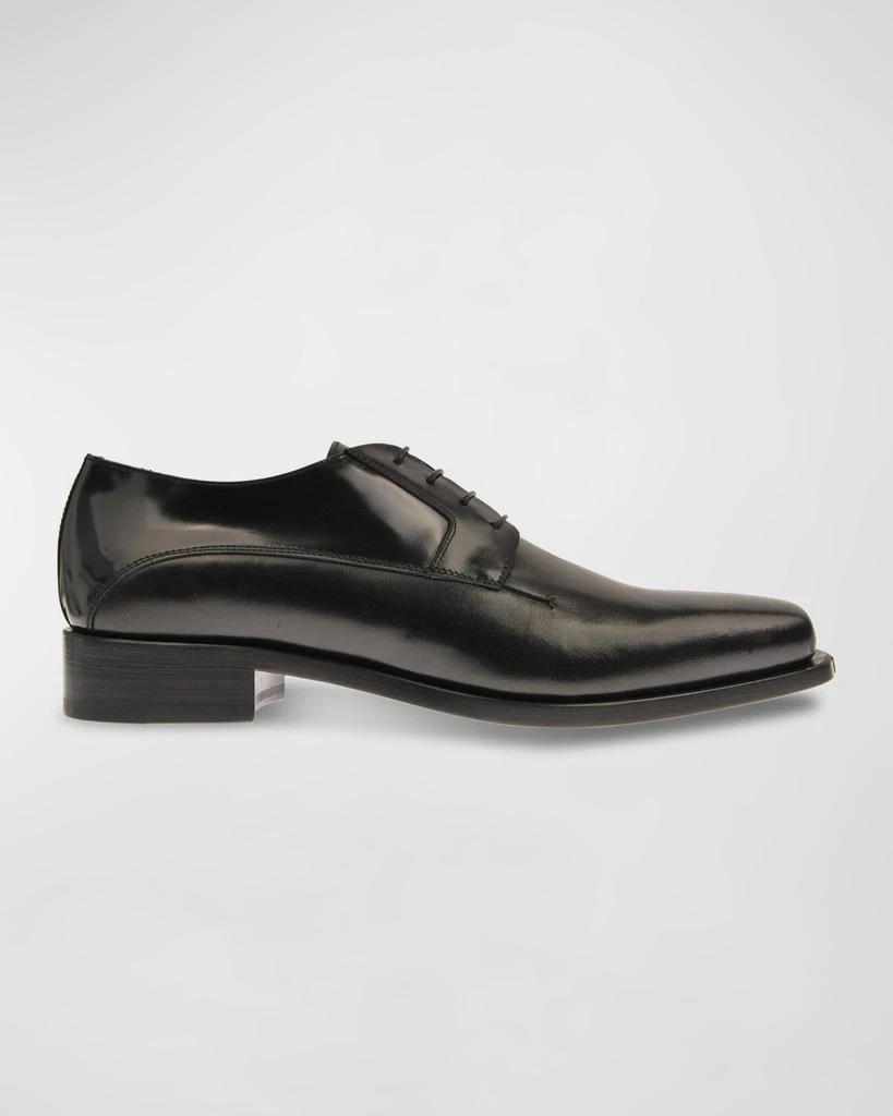 Costume National Men's Square Toe Leather Oxfords 1