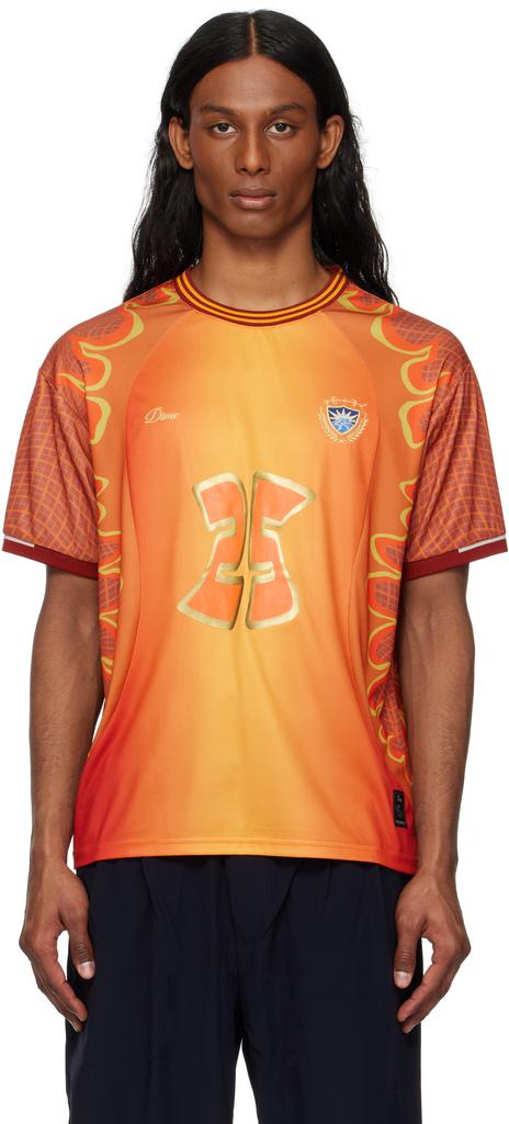 Shop Orange Holy Flame Jersey T-shirt on Sale at BeyondStyle