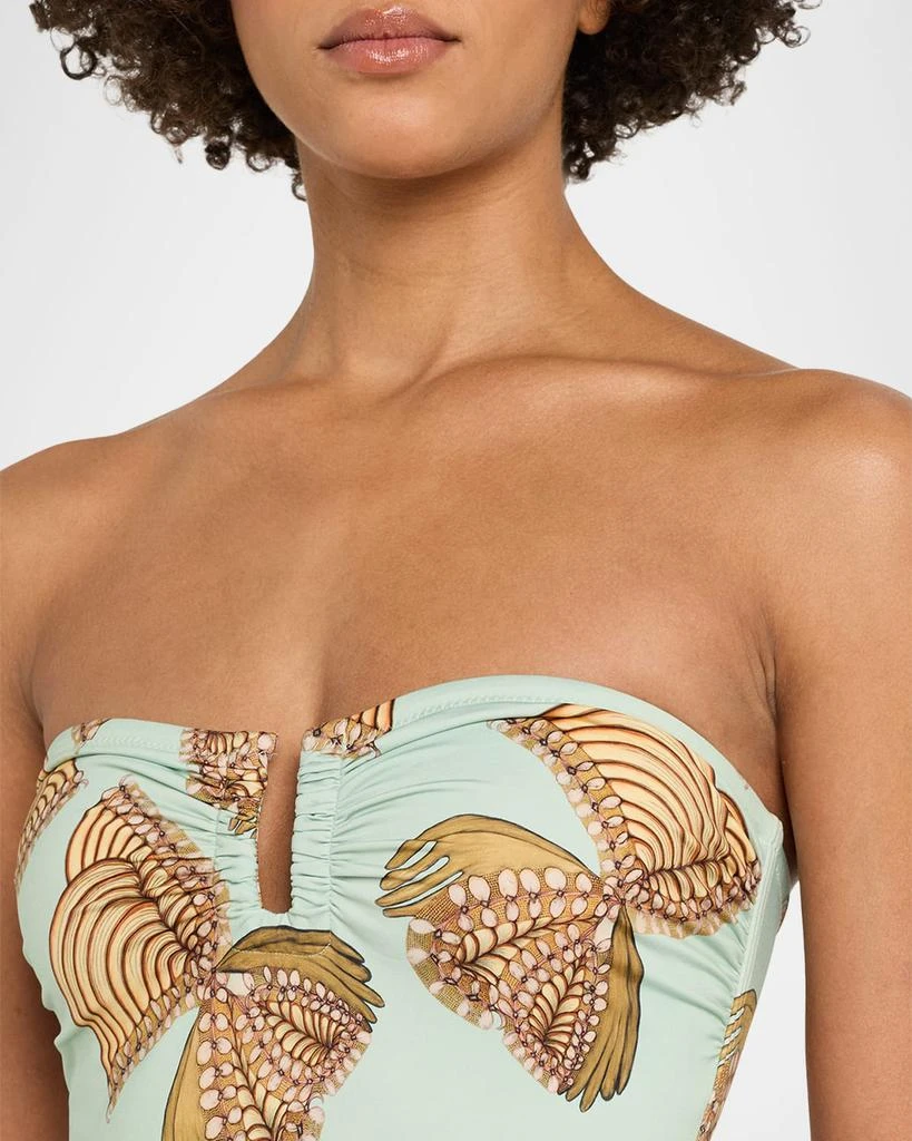 Ulla Johnson Monterey Strapless One-Piece Swimsuit 4