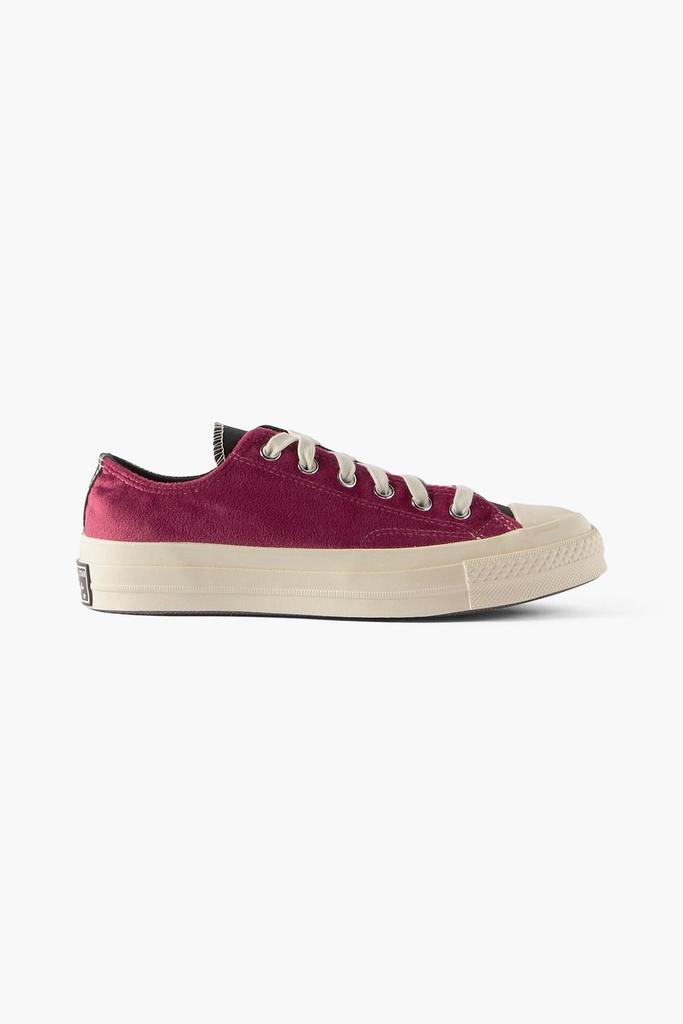 Converse + Beyond Retro Chuck 70 two-tone velvet sneakers