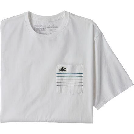 Patagonia Line Logo Ridge Stripe Organic Pocket T-Shirt - Men's 2