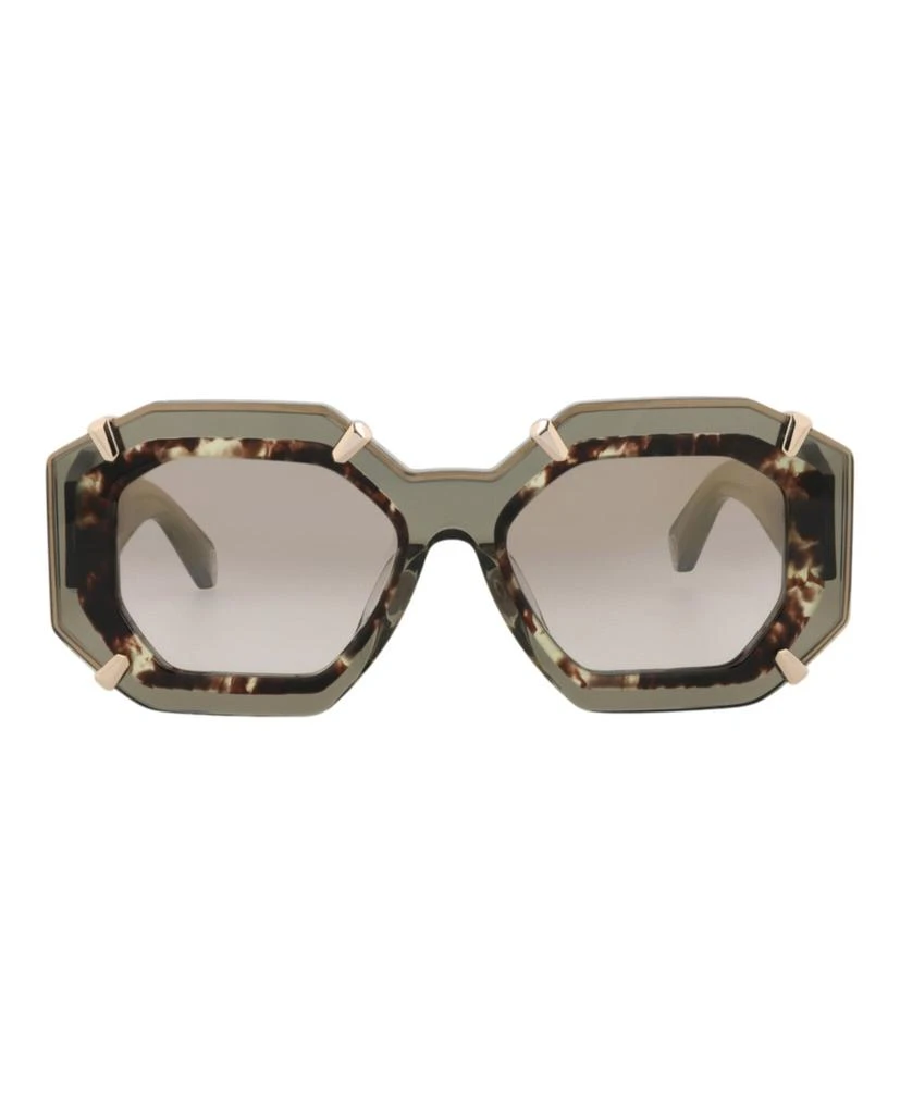Philipp Plein SPP064S 03BQ Square Sunglasses - Brown / Brown Gradient Philipp Plein SPP064S Queenn 03BQ Striped Brown | Sunglasses  main image 4