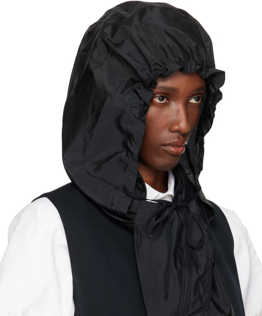 MAISON MARGIELA Black Hooded Scarf 2