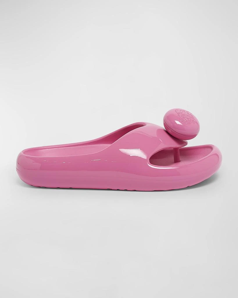 Loewe Pebble Foam Toe-Post Slide Sandals 1
