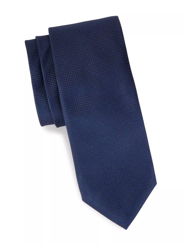 Saks Fifth Avenue COLLECTION Square Dot Silk Tie 1