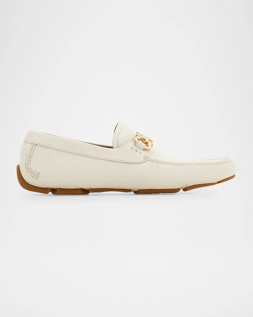 Salvatore Ferragamo Men's Parigi Leather Gancini-Bit Driver Loafers 1