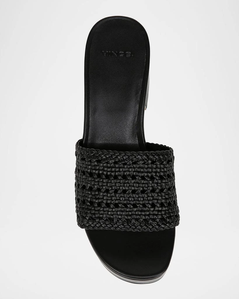 Vince Margo Crochet Leather Platform Sandals 5