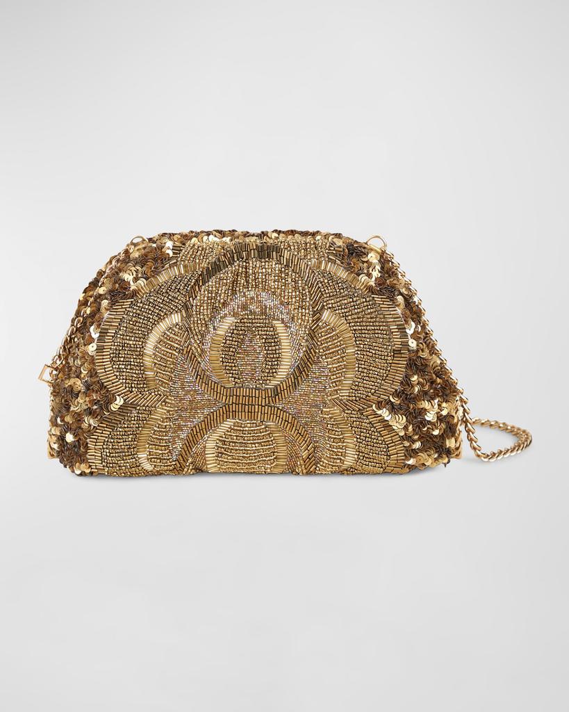 Rafe Aya Beaded Frame Clutch Bag