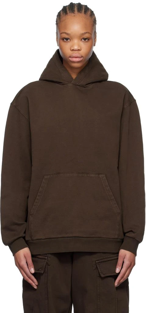 SKIMS Brown Boyfriend Fleece Hoodie 1