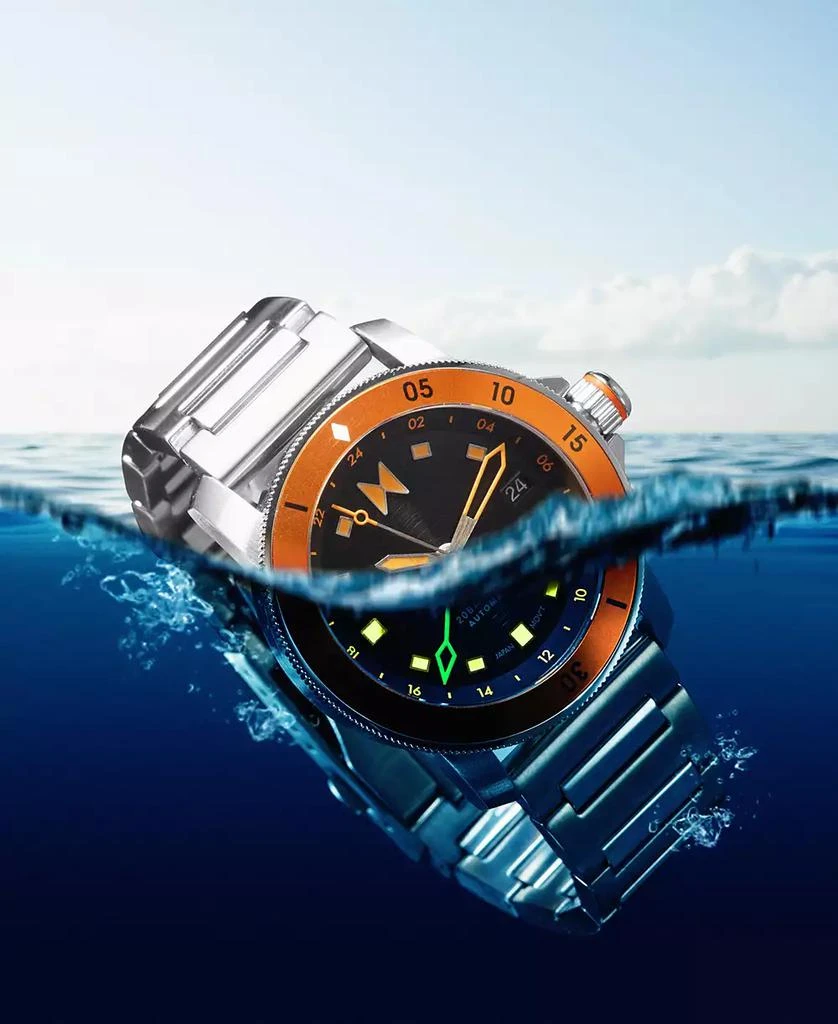 MVMT Men's Cali Diver Automatic Stainless Steel Bracelet Watch 40mm 13