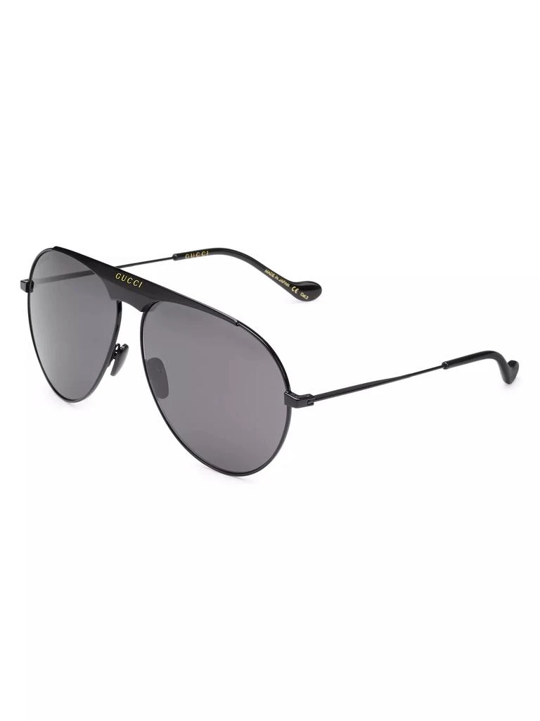Gucci Seasonal Icon 65 MM Aviator Sunglasses 2