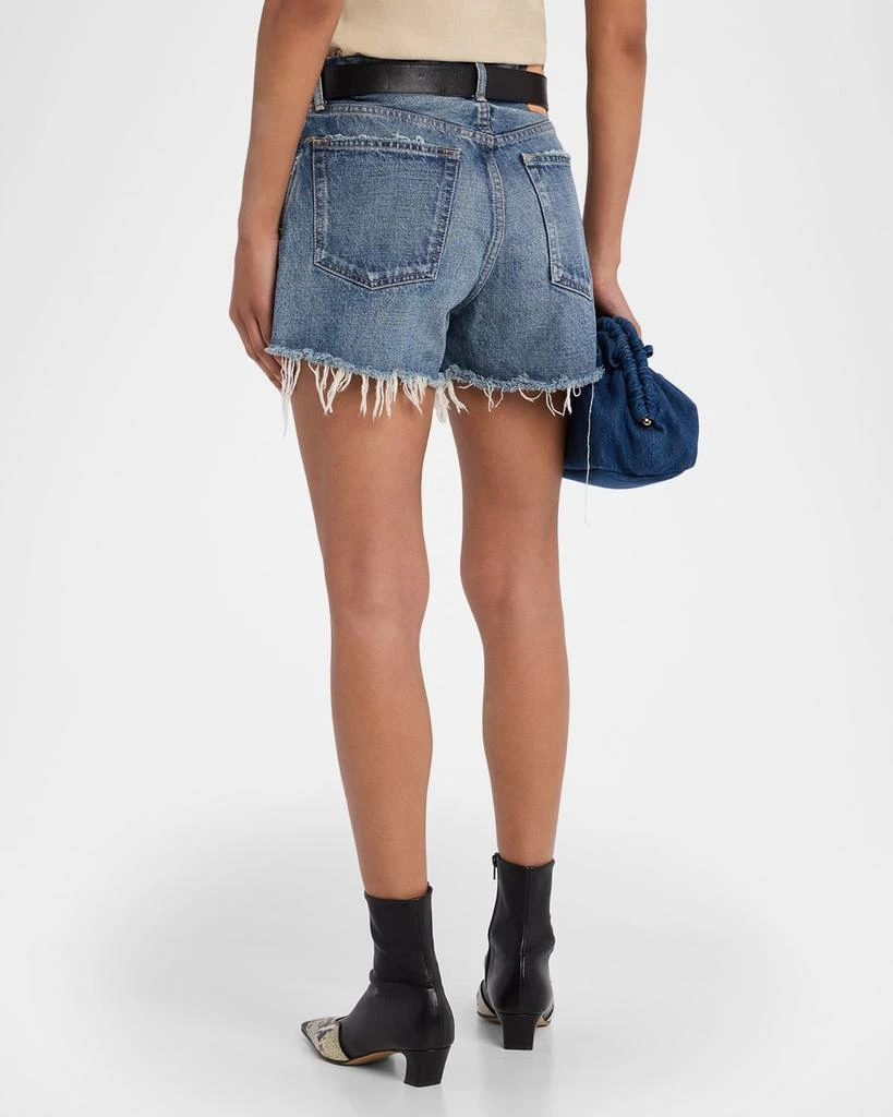 MOUSSY VINTAGE Herricks Frayed Denim Shorts 3