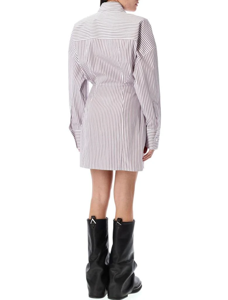 The Attico The Attico Striped Mini Shirt Dress 2
