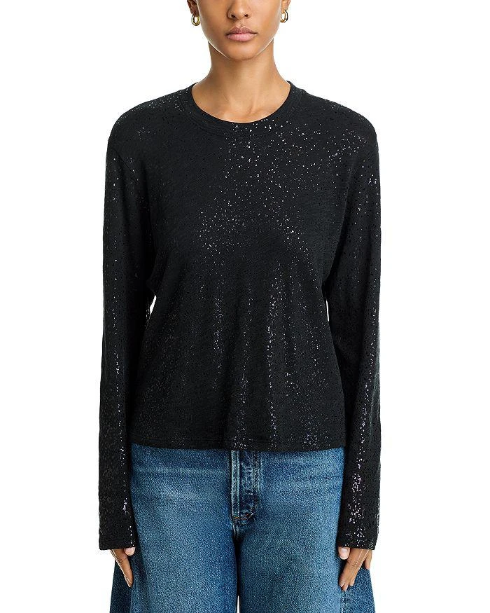 ATM Anthony Thomas Melillo Anthony Thomas Melillo Metallic Long Sleeve Tee 12
