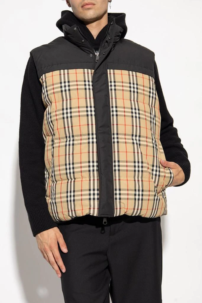 Burberry Burberry Beige ‘Oakwood’ Reversible Down Vest - Men 3