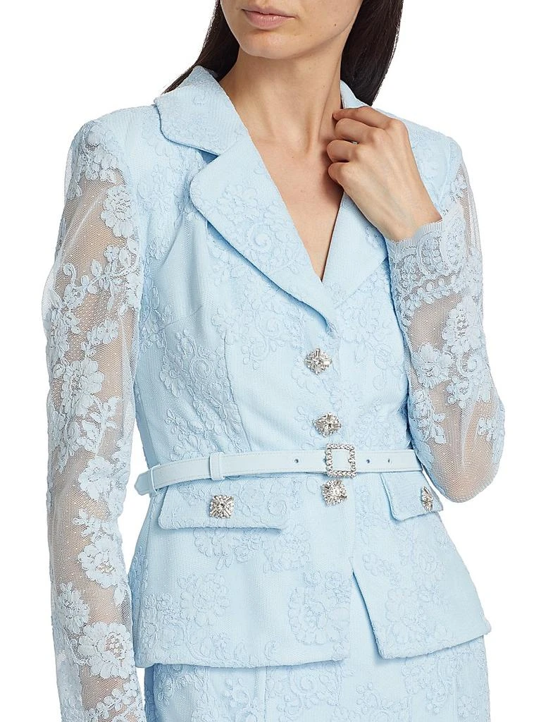 Self Portrait Lace Blazer Midi-Dress 6